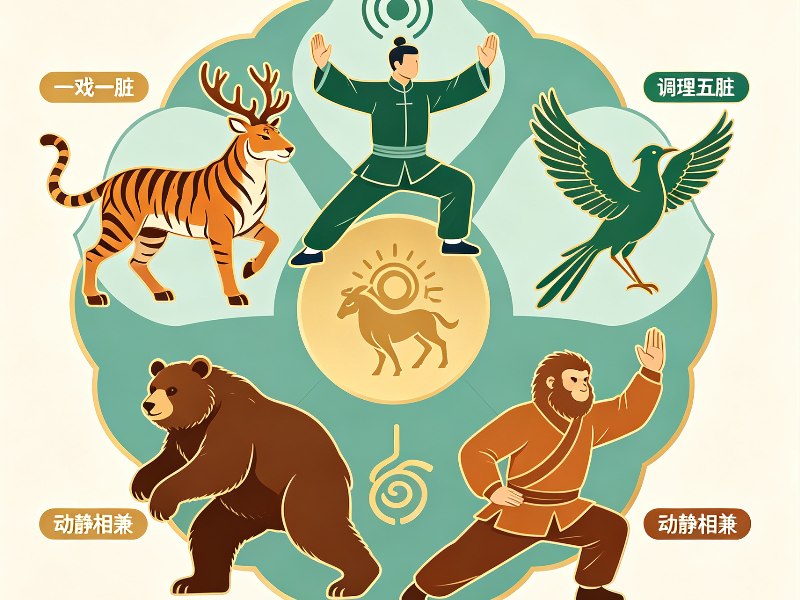 五禽戏：华佗留下的养生智慧，模仿五种动物，调理五脏六腑